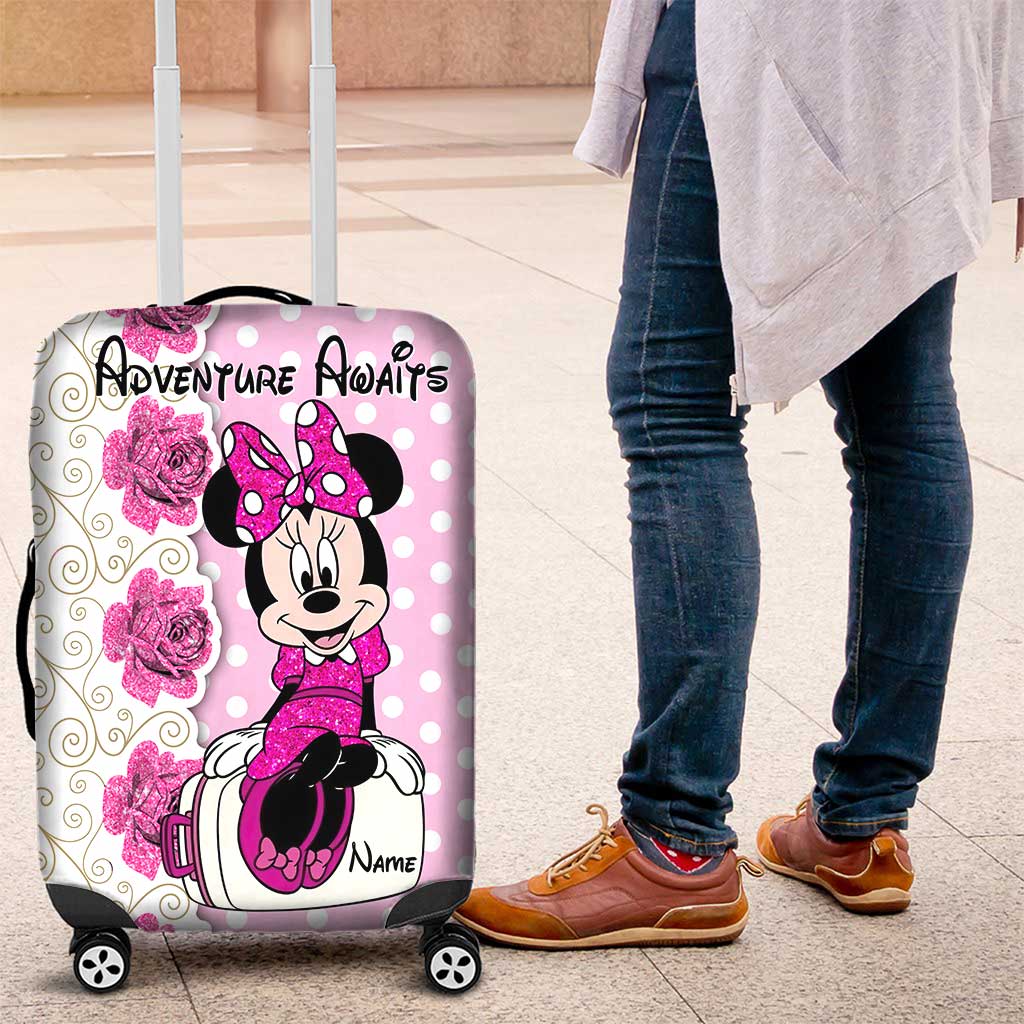 Personalized Minnie Mouse Luggage Cover Custom Name Gift
