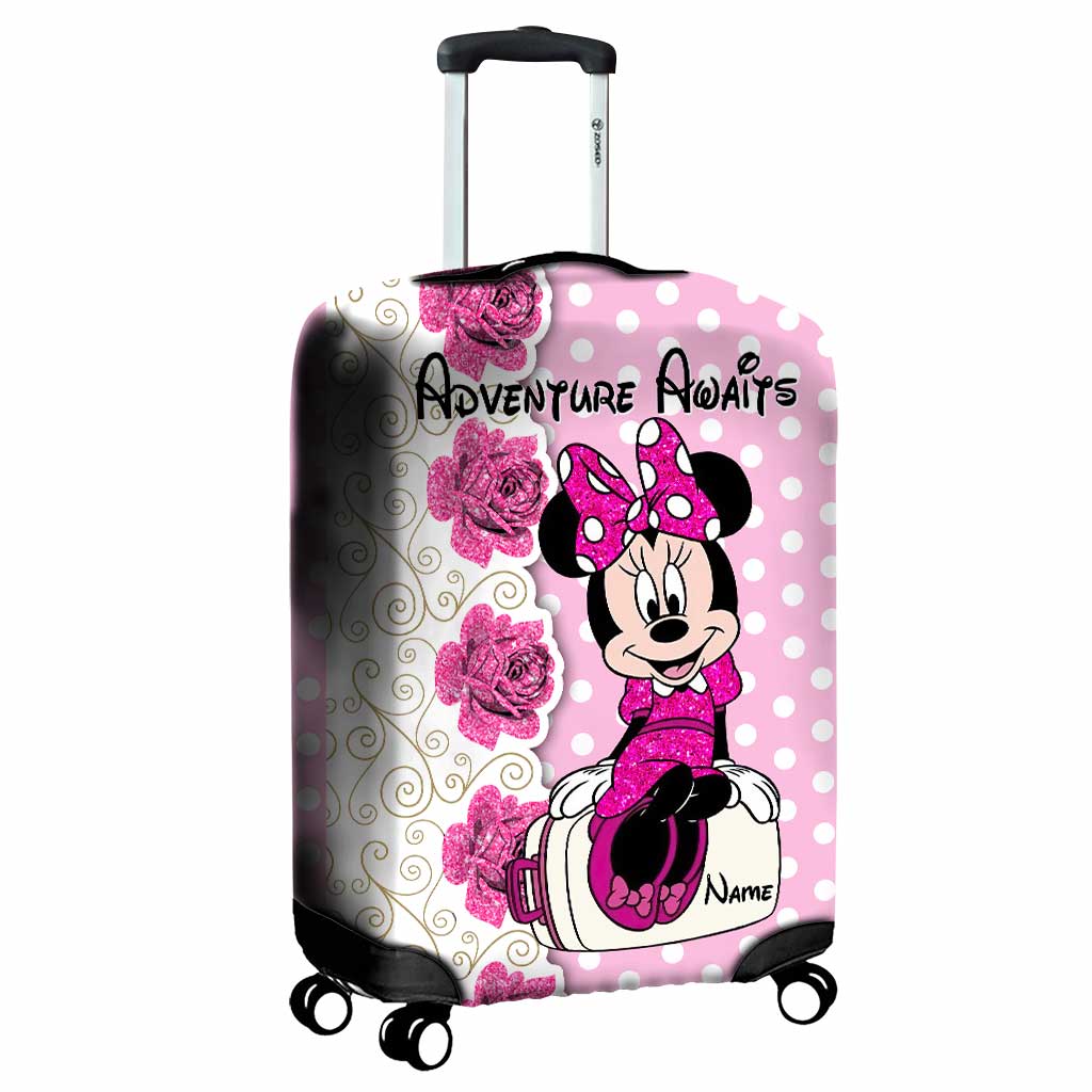 Personalized Minnie Mouse Luggage Cover Custom Name Gift