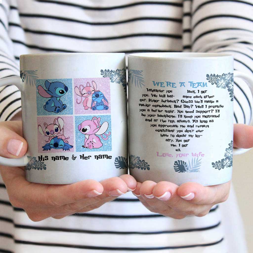Personalized Couple Ohana Mug Custom Name Gift for Partner