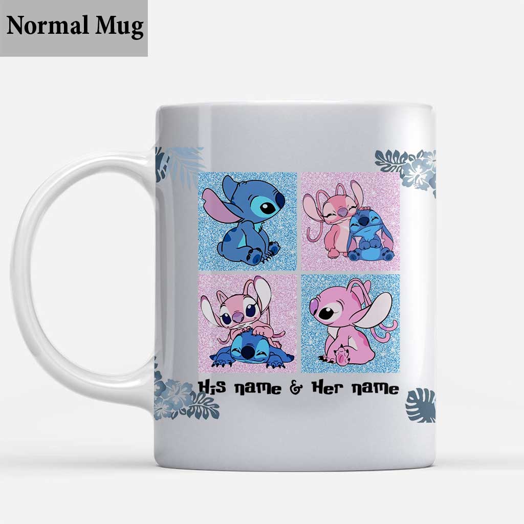 Personalized Couple Ohana Mug Custom Name Gift for Partner