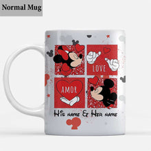 Load image into Gallery viewer, Personalized Couple Mug with Names and Love Quote Gift
