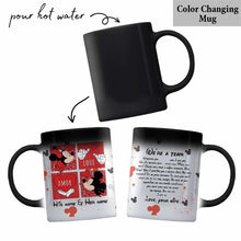 Load image into Gallery viewer, Personalized Couple Mug with Names and Love Quote Gift
