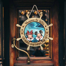 Load image into Gallery viewer, Personalized Wood Sign with Names for Couples - Cruising Partners For Life Gift
