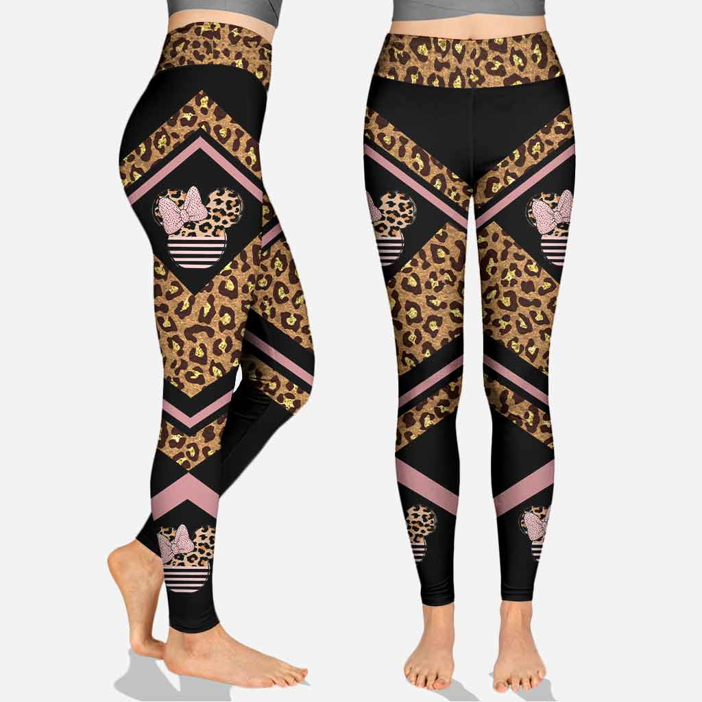 Personalized Pink Leopard Hoodie & Leggings Set for Kids