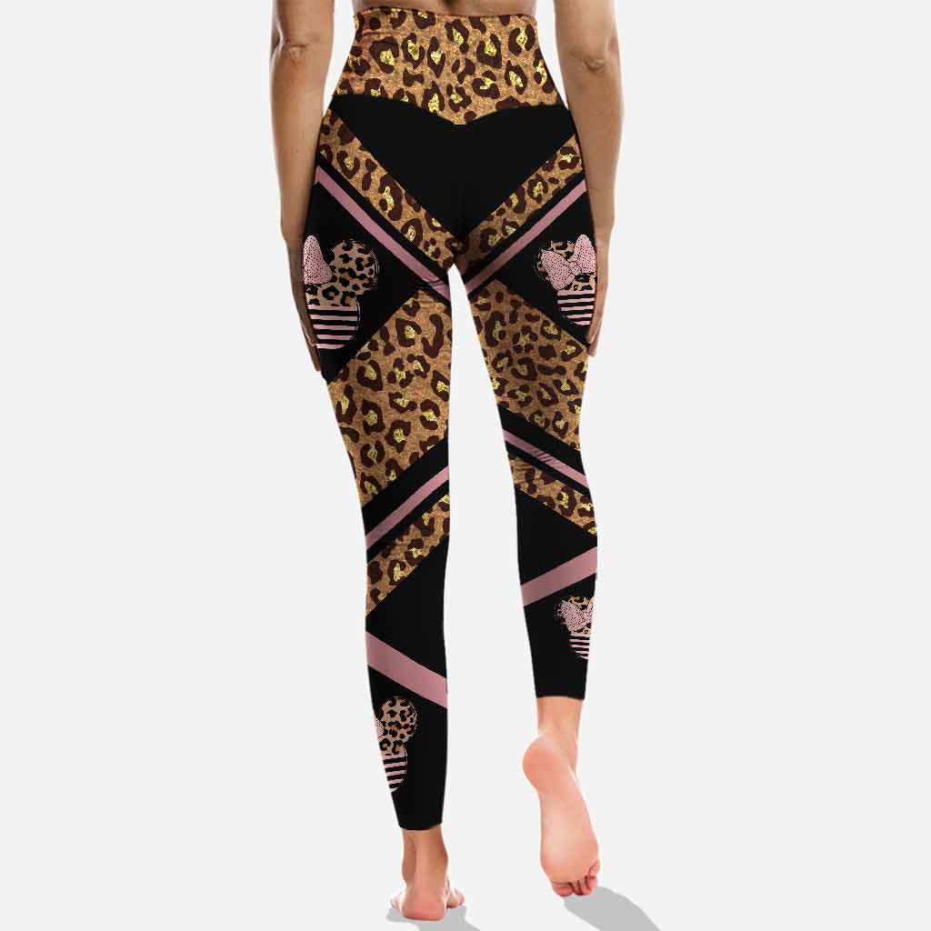 Personalized Pink Leopard Hoodie & Leggings Set for Kids