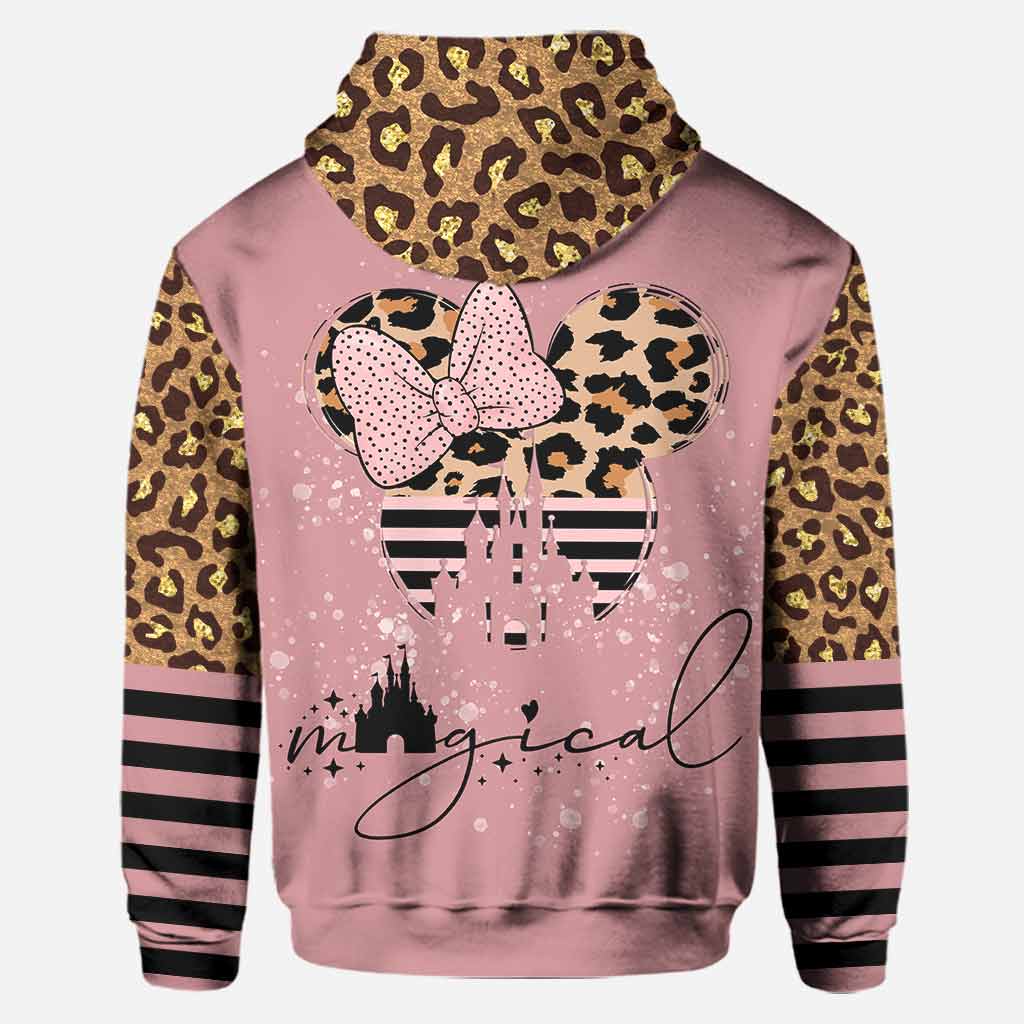 Personalized Pink Leopard Hoodie & Leggings Set for Kids