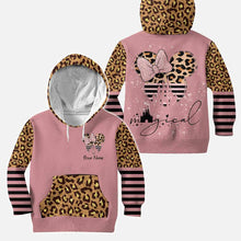 Load image into Gallery viewer, Personalized Pink Leopard Hoodie &amp; Leggings Set for Kids

