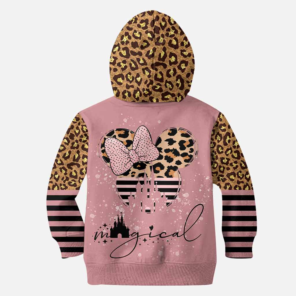 Personalized Pink Leopard Hoodie & Leggings Set for Kids