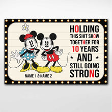 Load image into Gallery viewer, Personalized Mouse Poster with 3D Pattern Print for Couples Anniversary Gift
