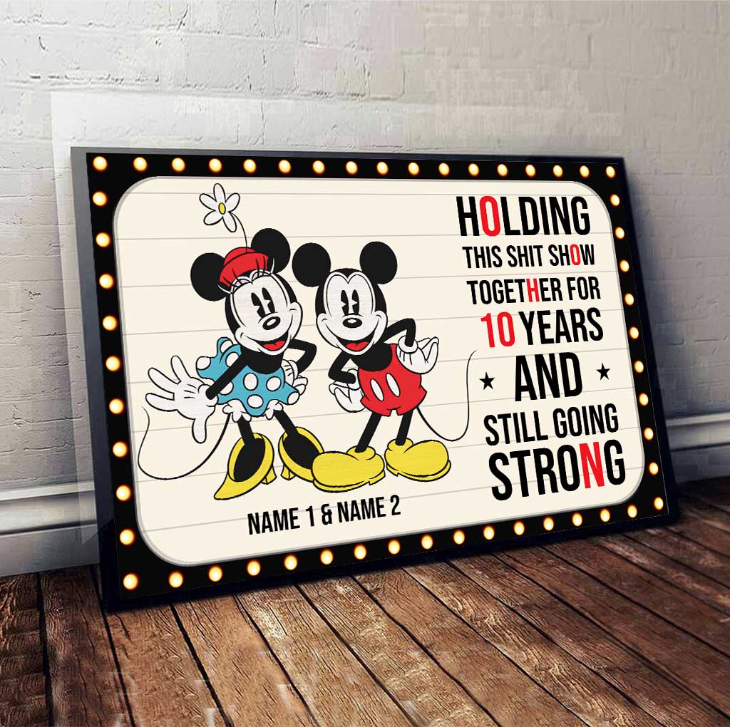Personalized Mouse Poster with 3D Pattern Print for Couples Anniversary Gift