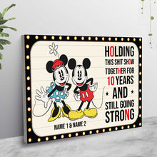 Load image into Gallery viewer, Personalized Mouse Poster with 3D Pattern Print for Couples Anniversary Gift

