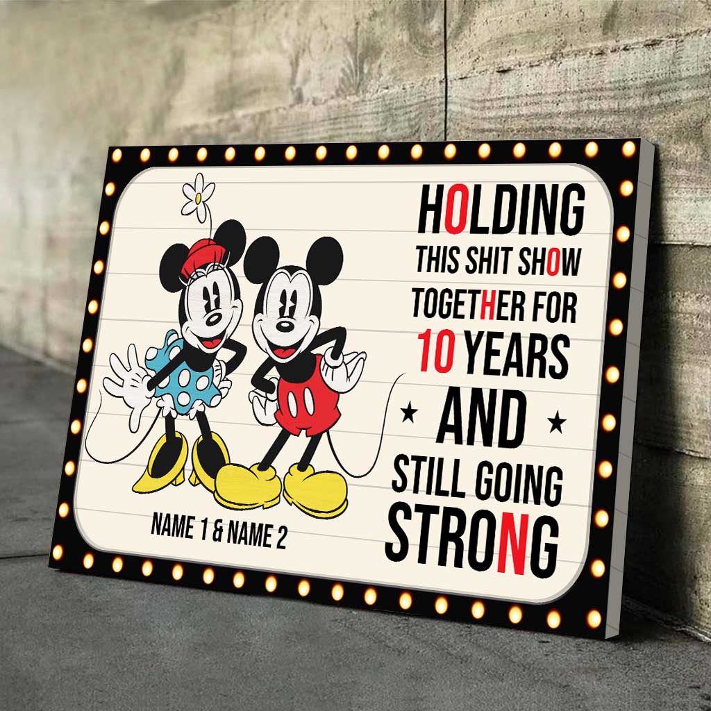 Personalized Mouse Poster with 3D Pattern Print for Couples Anniversary Gift