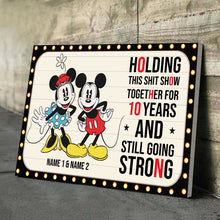 Load image into Gallery viewer, Personalized Mouse Poster with 3D Pattern Print for Couples Anniversary Gift
