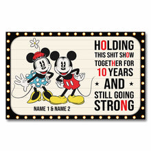 Load image into Gallery viewer, Personalized Mouse Poster with 3D Pattern Print for Couples Anniversary Gift
