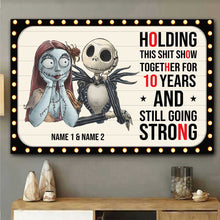 Load image into Gallery viewer, Personalized Nightmare Couple Poster 10 Years of Love Custom Print
