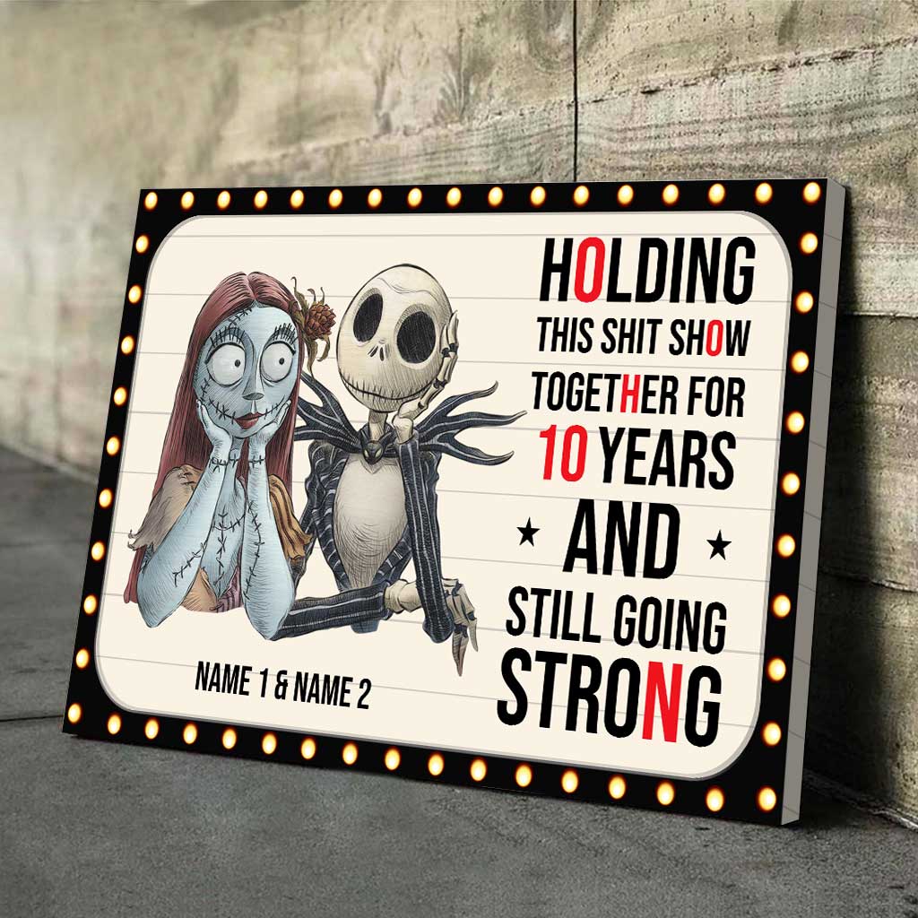 Personalized Nightmare Couple Poster 10 Years of Love Custom Print