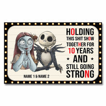 Load image into Gallery viewer, Personalized Nightmare Couple Poster 10 Years of Love Custom Print
