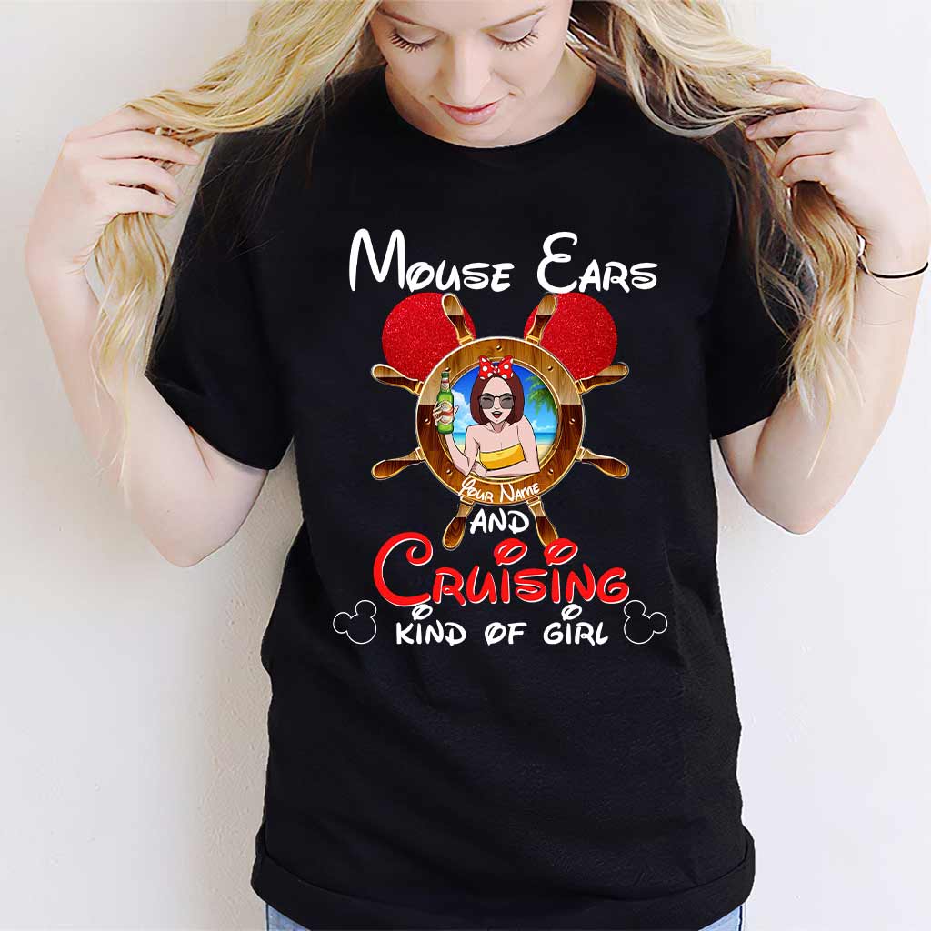Personalized Mouse Ears Cruising T-shirt & Hoodie Gift for Her