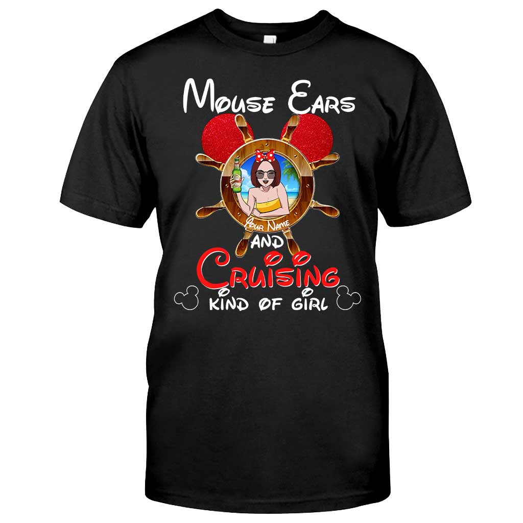 Personalized Mouse Ears Cruising T-shirt & Hoodie Gift for Her