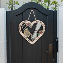 Load image into Gallery viewer, Personalized Couple Wood Sign From Our First Kiss Custom Gift
