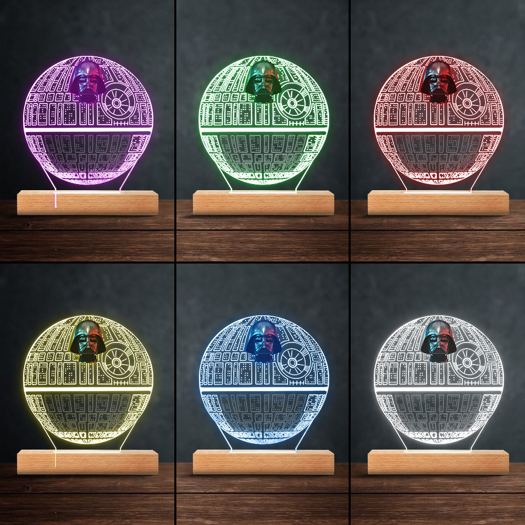 Personalized Star Wars Themed Acrylic Light Plaque Gift for Dad