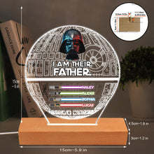 Load image into Gallery viewer, Personalized Star Wars Themed Acrylic Light Plaque Gift for Dad
