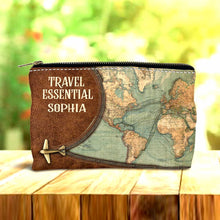 Load image into Gallery viewer, Personalized Travel Pouch with Name Eco-Friendly Design Gift for Her
