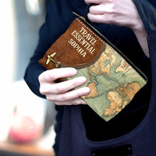 Load image into Gallery viewer, Personalized Travel Pouch with Name Eco-Friendly Design Gift for Her
