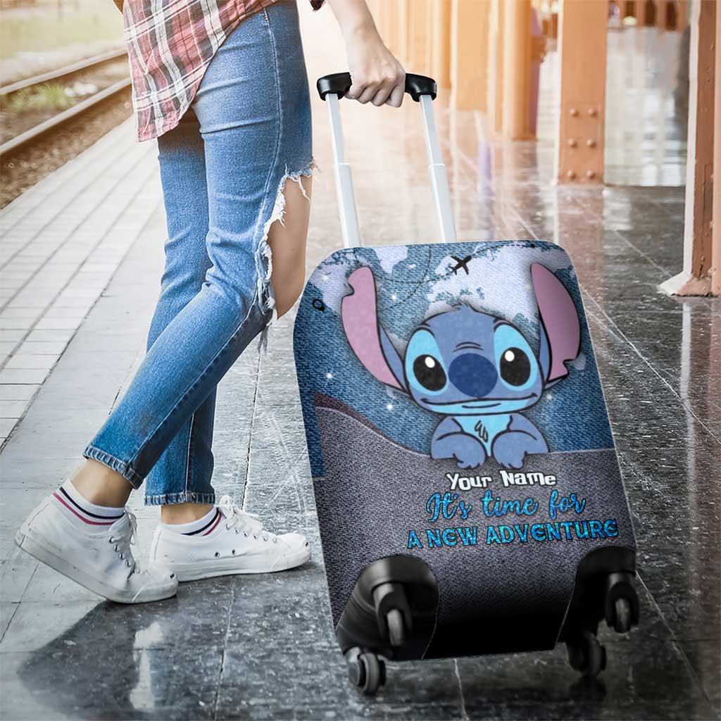 Personalized Ohana Luggage Cover Custom Name Travel Gift