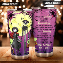 Load image into Gallery viewer, Personalized Nightmare Tumbler Custom Gift for Couples Halloween
