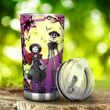 Load image into Gallery viewer, Personalized Nightmare Tumbler Custom Gift for Couples Halloween

