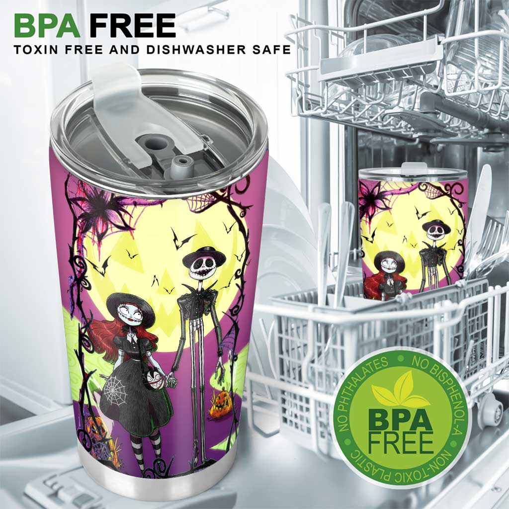 Personalized Nightmare Tumbler Custom Gift for Couples Halloween