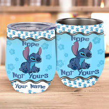 Load image into Gallery viewer, Personalized Ohana Wine Tumbler Custom Name Gift for Friends
