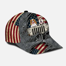 Load image into Gallery viewer, Personalized Classic Cap with Dog Print Custom Name Gift for Pet Lovers
