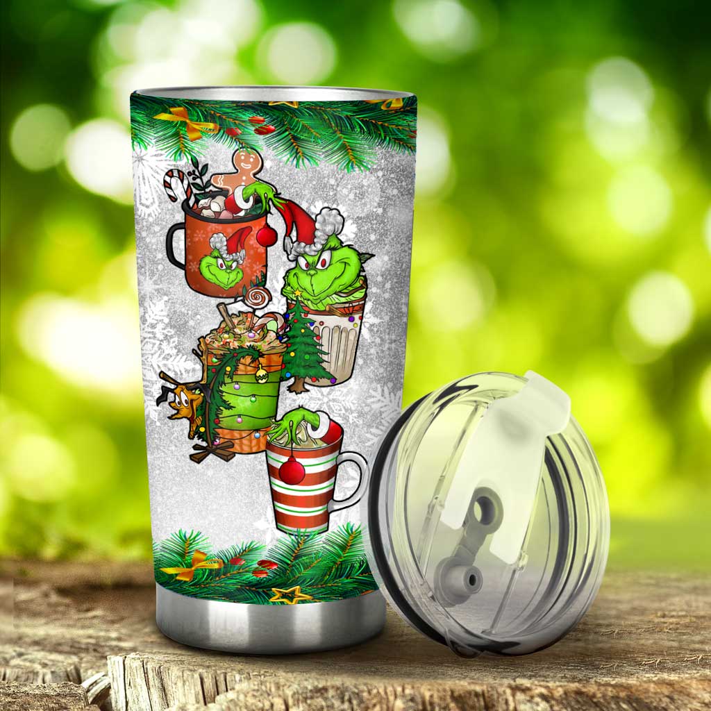 Personalized Christmas Tumbler Custom Grinch Design Gift