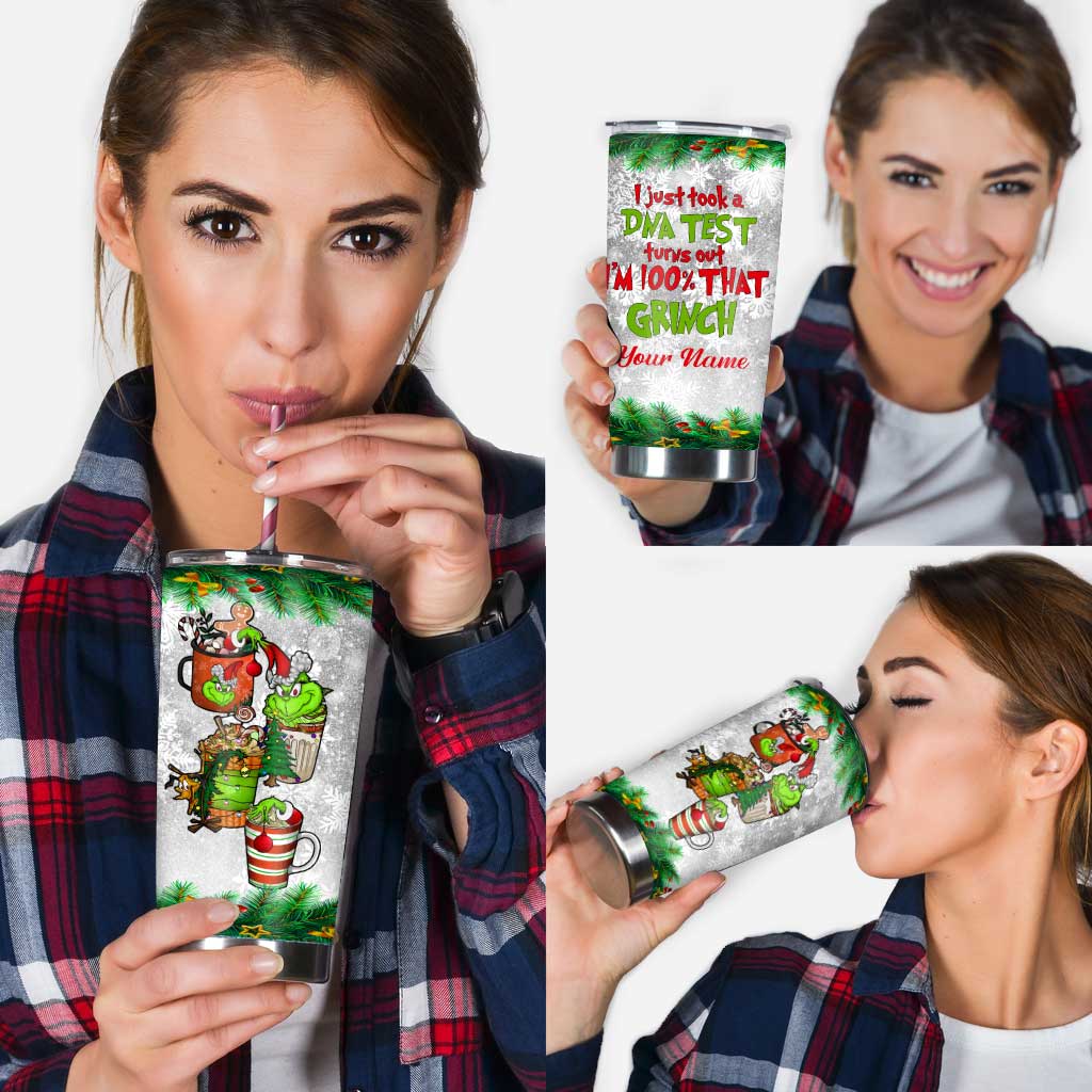 Personalized Christmas Tumbler Custom Grinch Design Gift