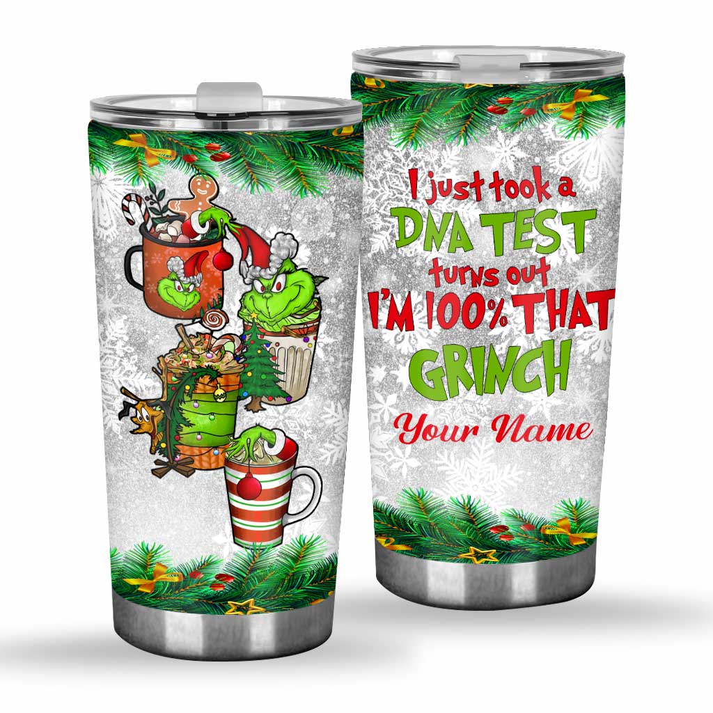 Personalized Christmas Tumbler Custom Grinch Design Gift