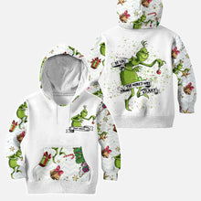 Load image into Gallery viewer, Personalized Christmas Hoodie and Leggings with Grinch Design
