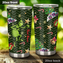 Load image into Gallery viewer, Personalized Grinch Christmas Tumbler Custom Name Holiday Gift
