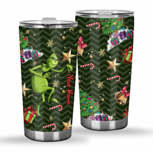 Load image into Gallery viewer, Personalized Grinch Christmas Tumbler Custom Name Holiday Gift
