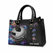 Load image into Gallery viewer, Personalized Leather Handbag with Nightmare Design for Women
