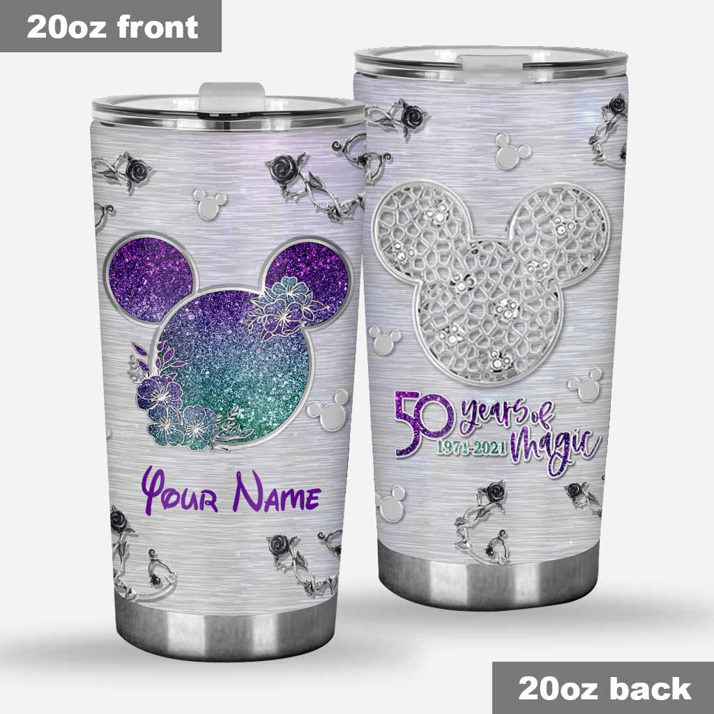 Personalized 50 Years of Magic Tumbler Custom Name Gift
