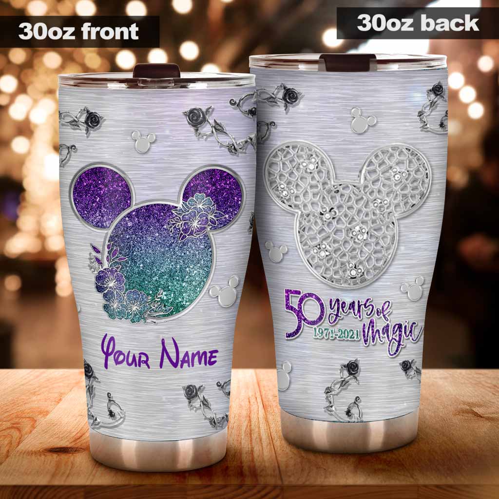 Personalized 50 Years of Magic Tumbler Custom Name Gift