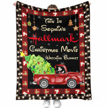 Load image into Gallery viewer, Personalized Christmas Movie Watching Blanket Gift for Mom
