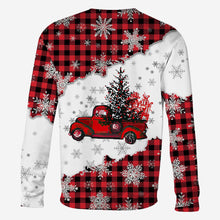Load image into Gallery viewer, Personalized Christmas All Over Hoodie Custom Name Gift for Family
