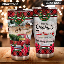 Load image into Gallery viewer, Personalized Christmas Movie Tumbler Custom Name Gift
