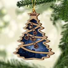 Load image into Gallery viewer, Personalized Family Tree Wood Ornament Custom Names Christmas Gift
