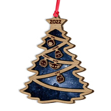 Load image into Gallery viewer, Personalized Family Tree Wood Ornament Custom Names Christmas Gift
