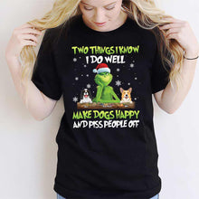 Load image into Gallery viewer, Personalized Grinch Christmas T-Shirt &amp; Hoodie Gift for Dog Lovers
