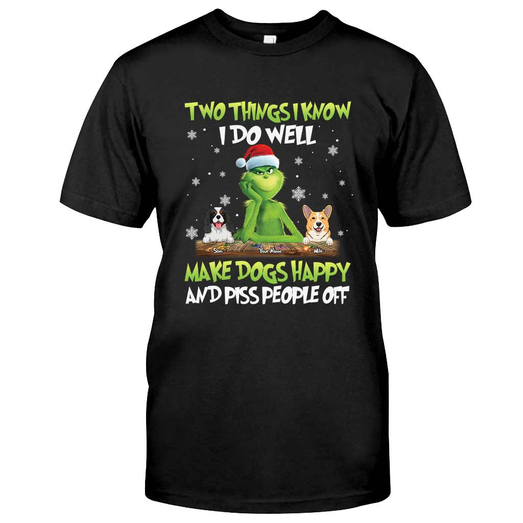Personalized Grinch Christmas T-Shirt & Hoodie Gift for Dog Lovers